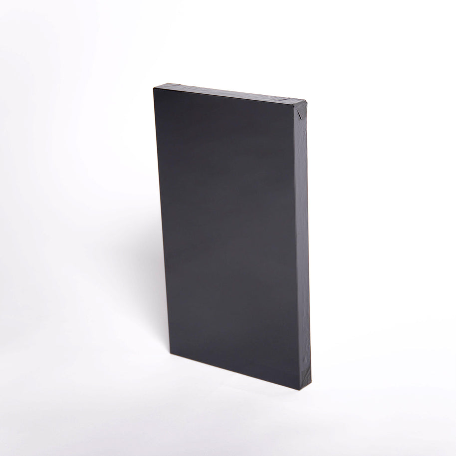 Black rectangular mirror on a white background