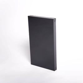 Black rectangular mirror on a white background