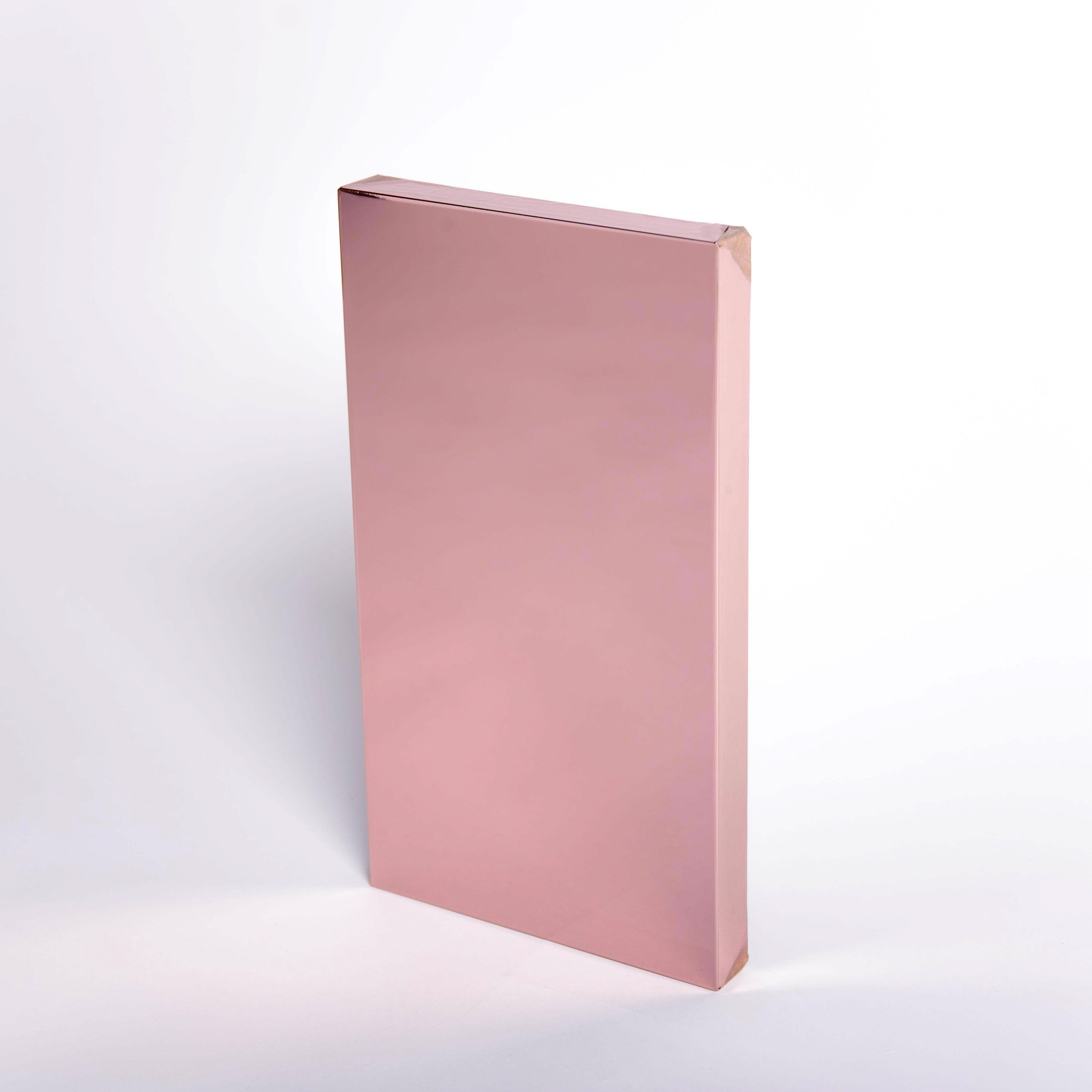 Red mirror on a white background