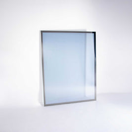 Two-way mirror on white background