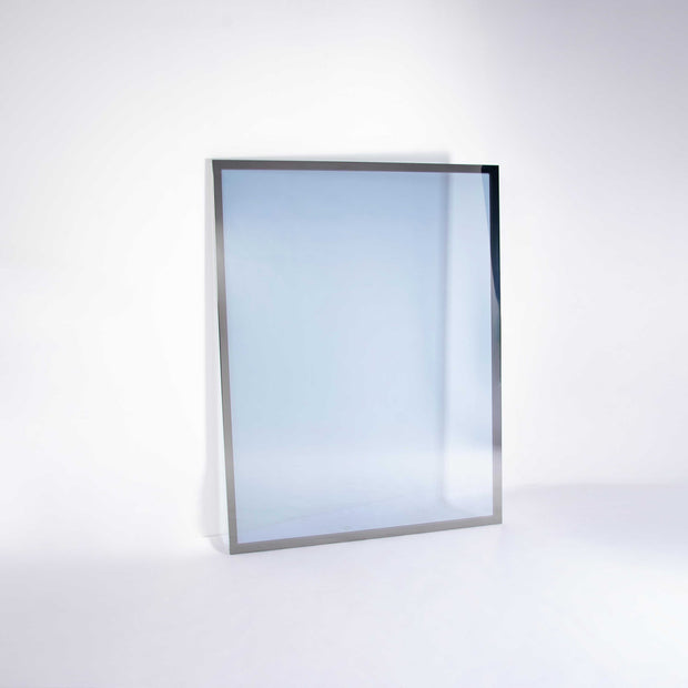 Two-way mirror on white background